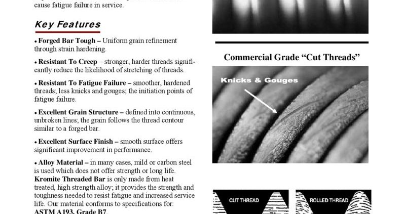 thumbnail of Kromite Thread Rod PDF