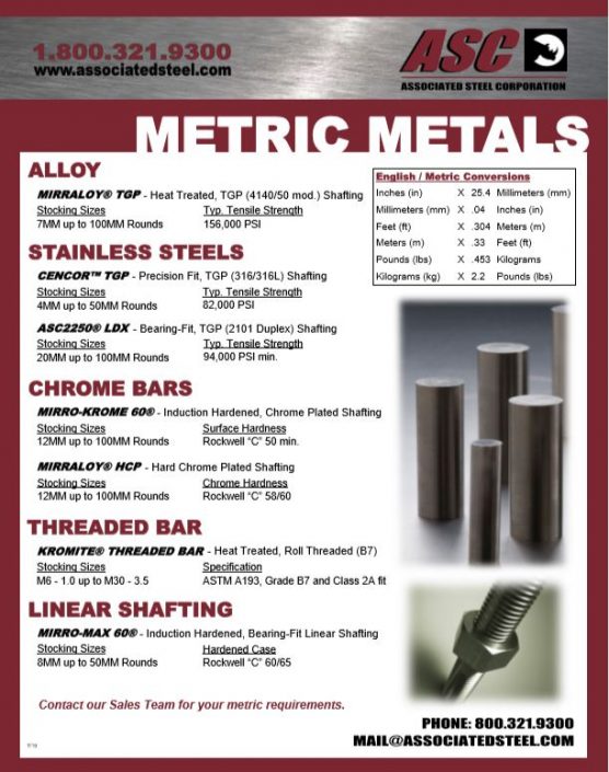 Metric Flyer Rev 2 Thumbnail | Associated Steel Corporation